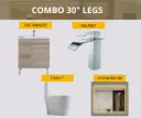 Combo 30 inches with legs